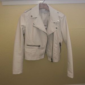 White leather jacket
